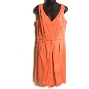 Talbot Coral Sleeveless Shift Dress